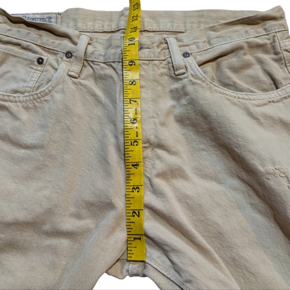 Polo Ralph Lauren Mens Jeans 33x32 Light Beige Cream - Picture 8 of 9